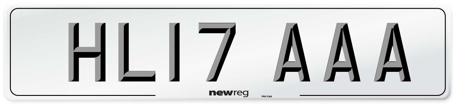 HL17 AAA Number Plate from New Reg